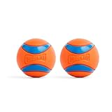 Chuckit! Ultra Ball Dog Toy, Medium (2.5 Inch Diameter), Pack of 2, Durable High-Bounce Rubber for Water & Land Play, Compatible with Chuckit! Ball Launchers