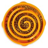 Outward Hound Fun Feeder Slo Bowl, Slow Feeder Dog Bowl, Medium/Mini, Turquoise